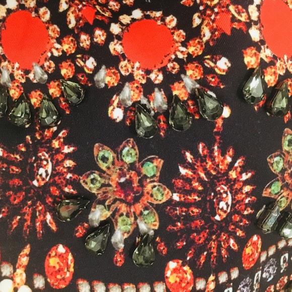 High Wasted Jeweled Skirt - Picture 4 of 4